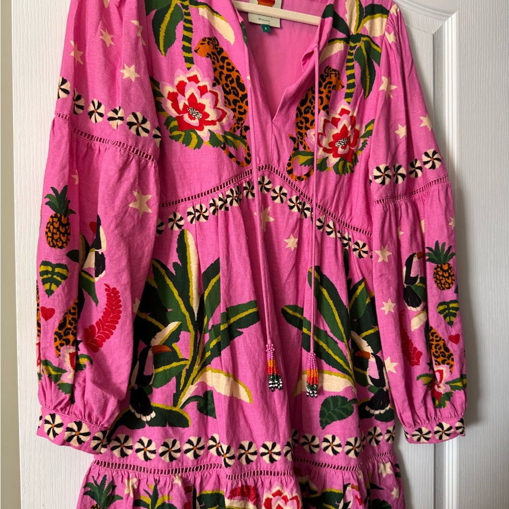 FARM Rio Pink Tropical Mini Dress